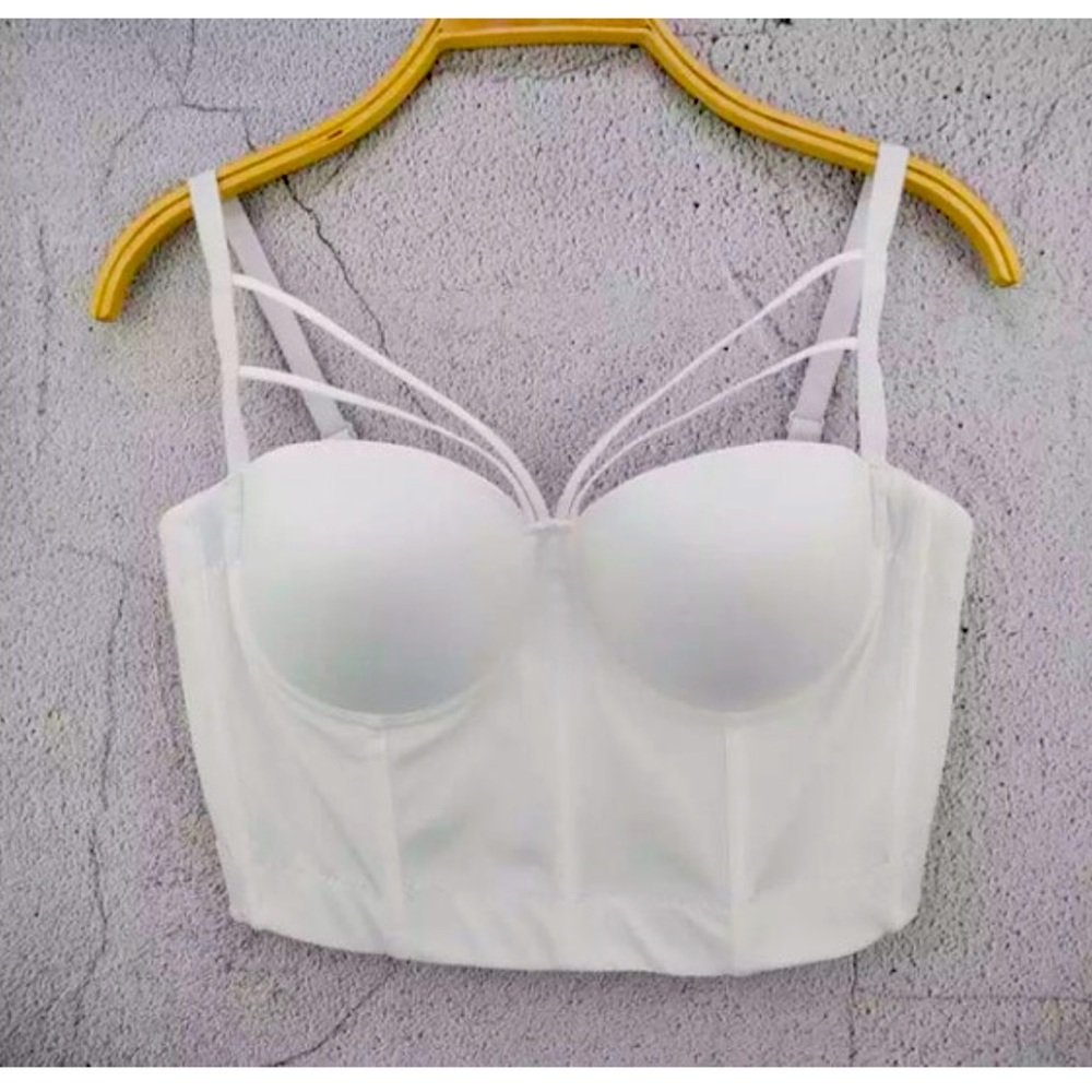 Women’s Mesh Push-Up Corset Bralette Crop
